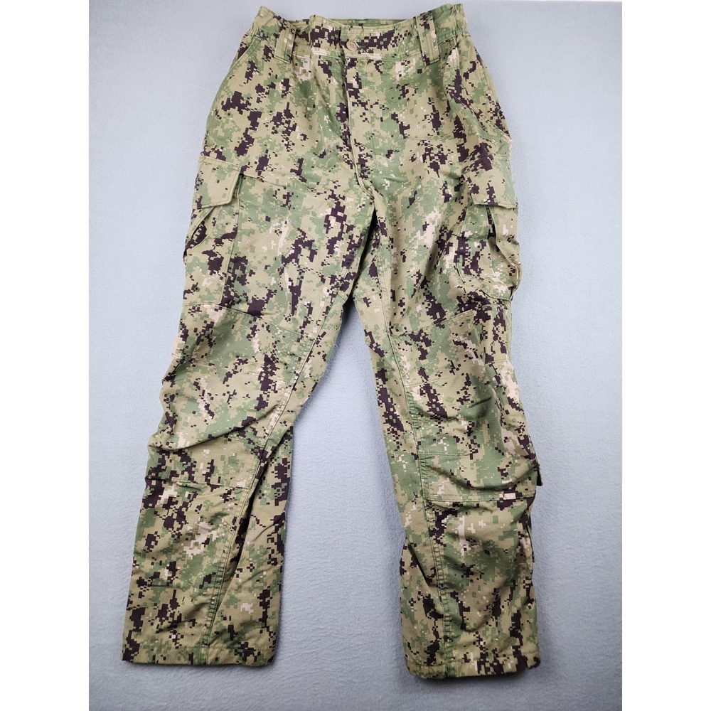 U.S. Navy Pants Mens Medium Short Type III NWU Camo Cargo Uniform Seals Work